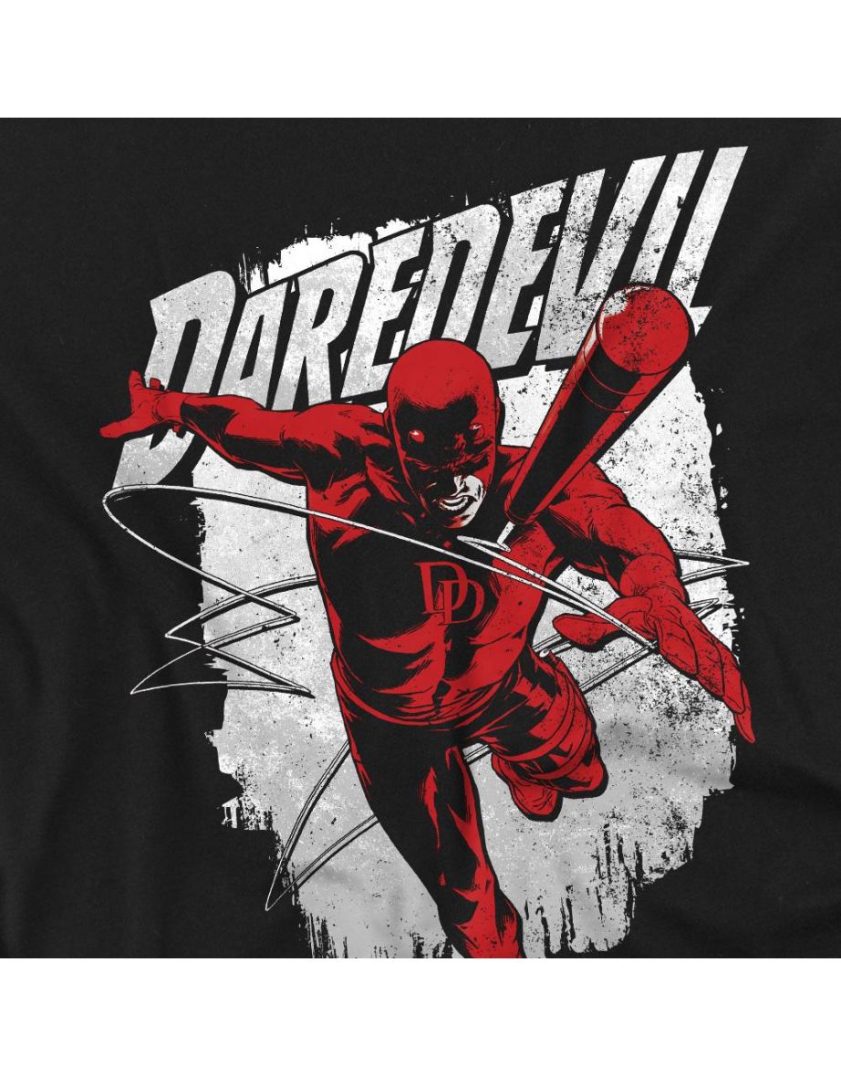 Daredevil   Adult Nunchucks T-Shirt - Black - 2