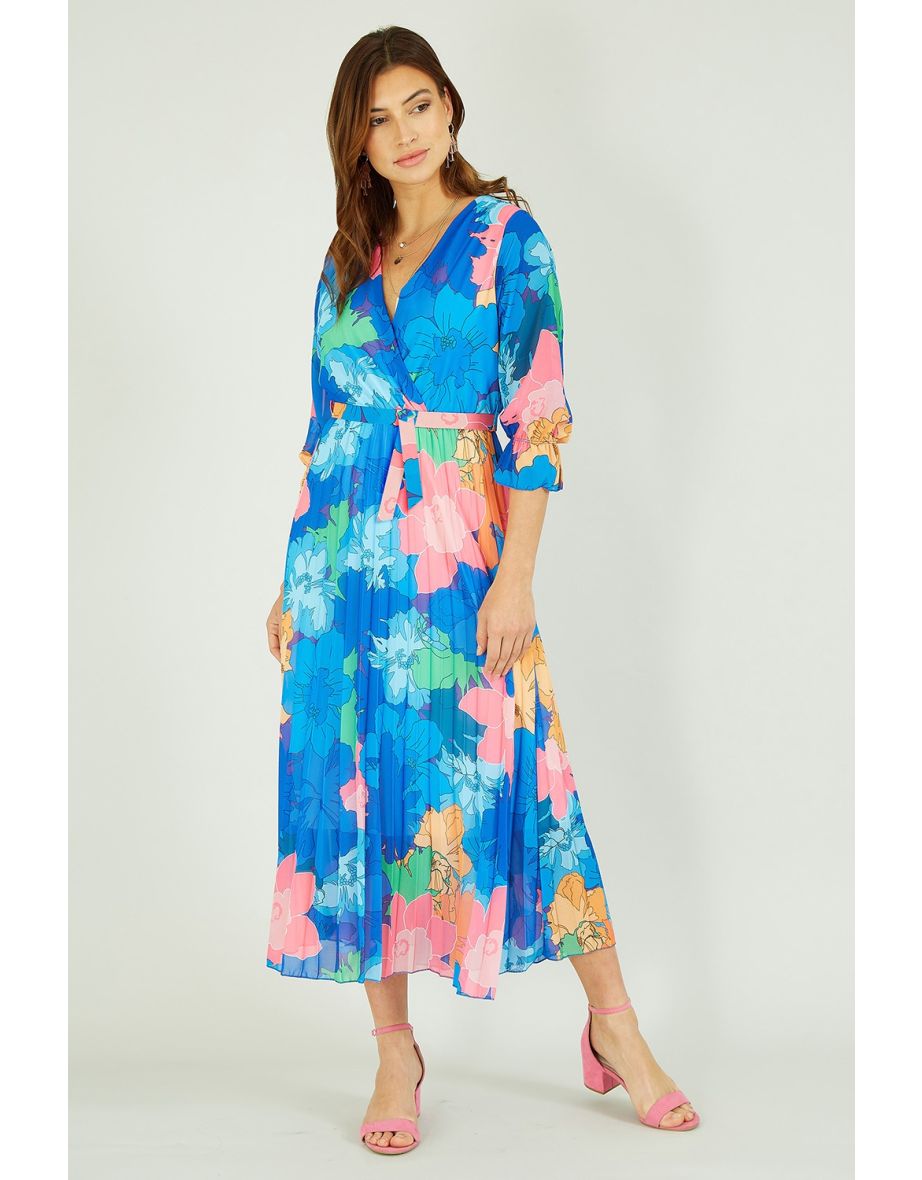 Yumi blue floral dress discount