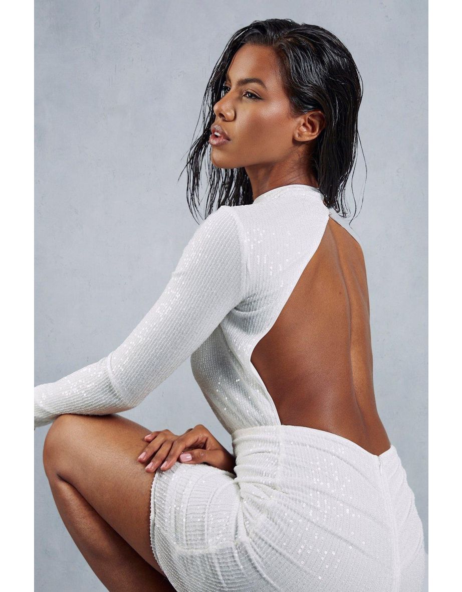 Long sleeve bodycon mini dress outlet