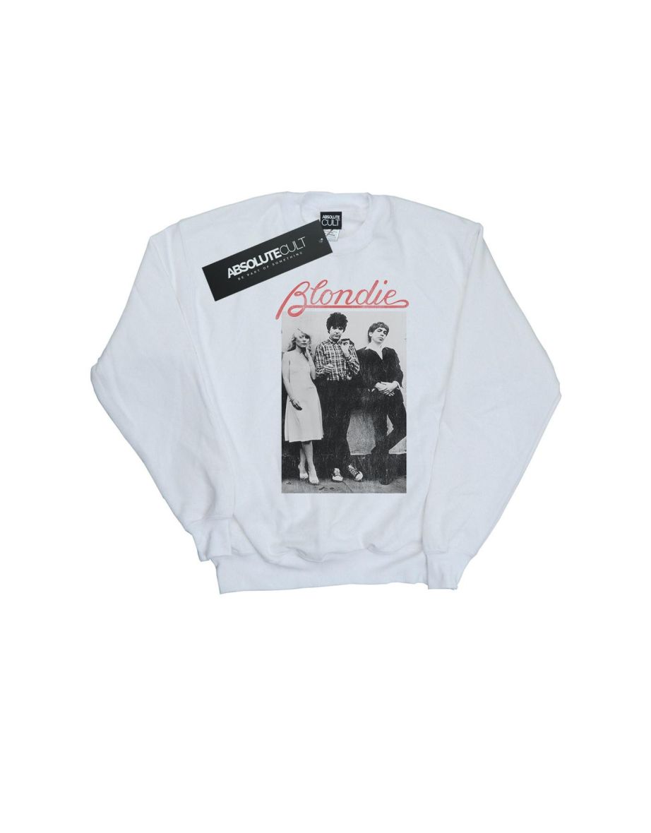Blondie Boys Distressed Band Sweatshirt - White