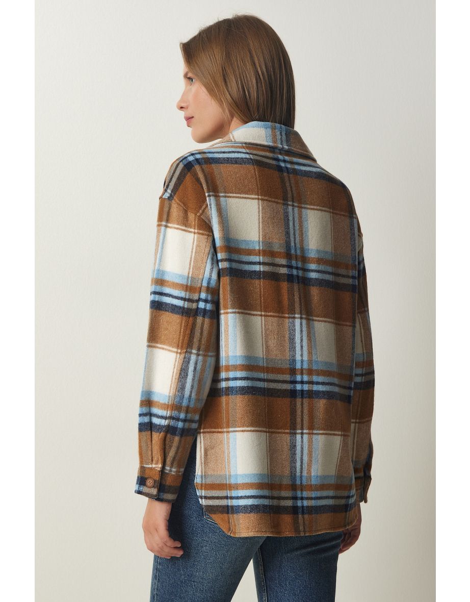 Women's Biscuit Blue Lumberjack Cachet Shirt Jacket - 3