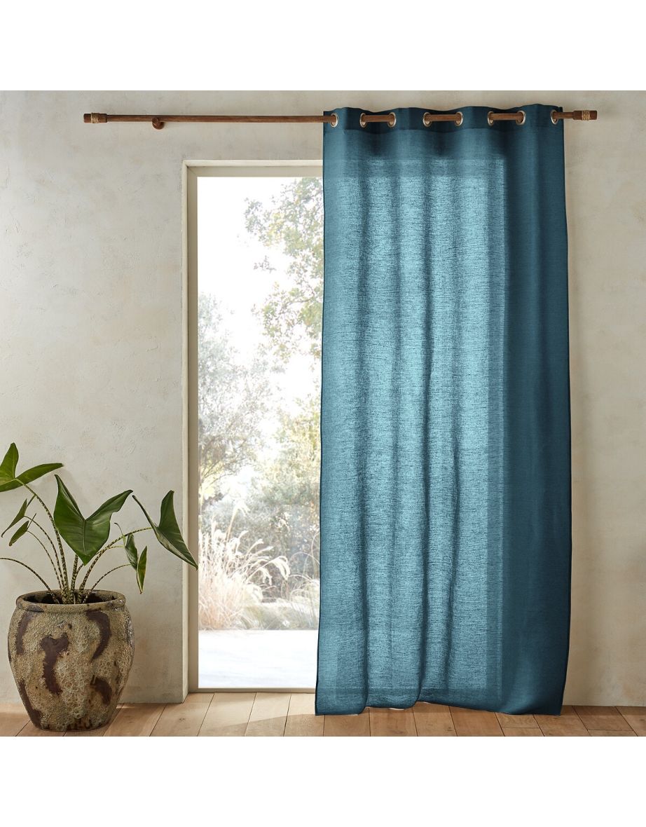 Colin Linen Curtain with Eyelets