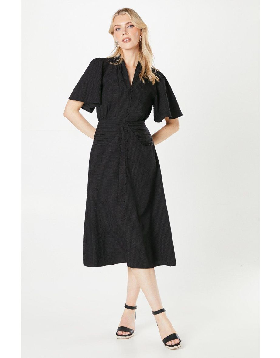 Debenhams black midi dress best sale