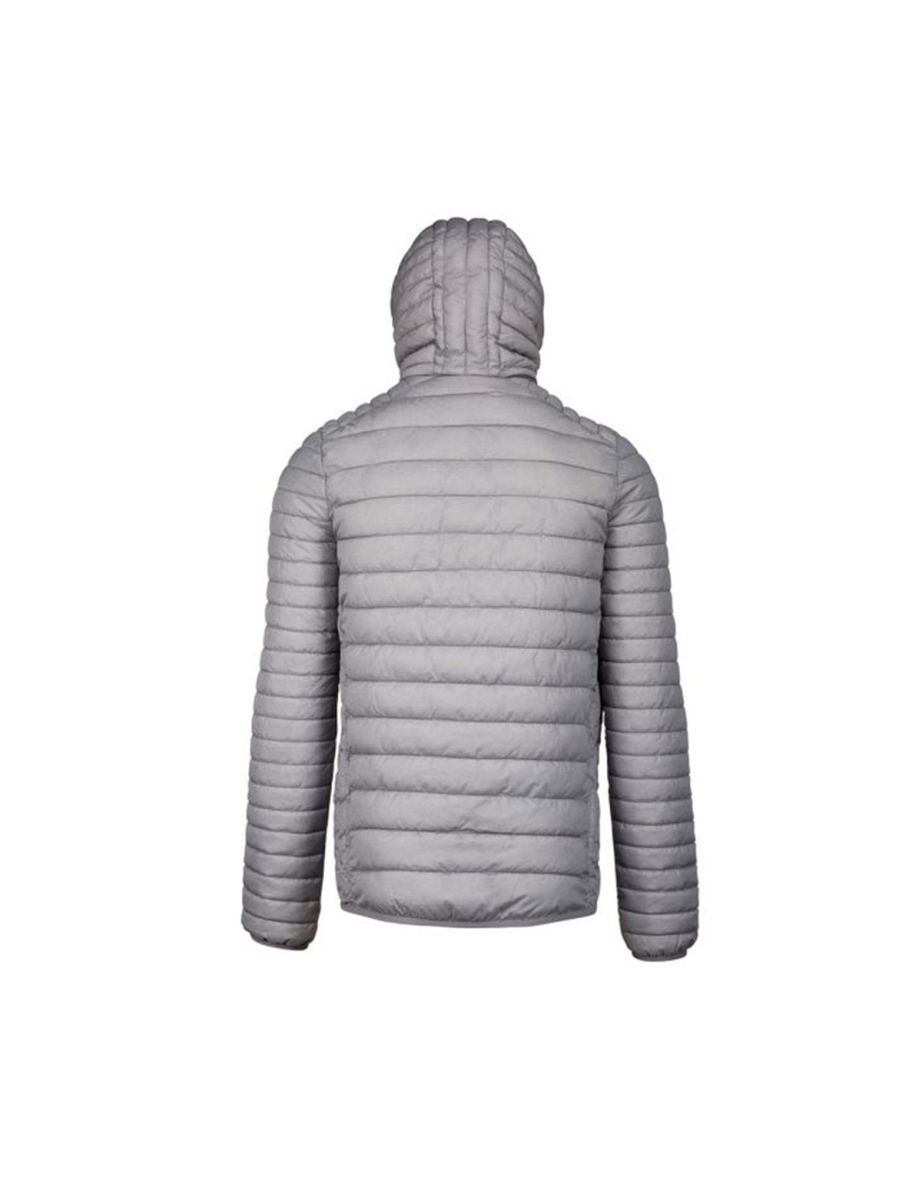 Kariban Mens Lightweight Hooded Down Jacket - Marl Silver - 1