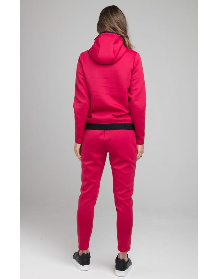 Women's SikSilk Exhibit Athlete Track Jacket in Pink - 4