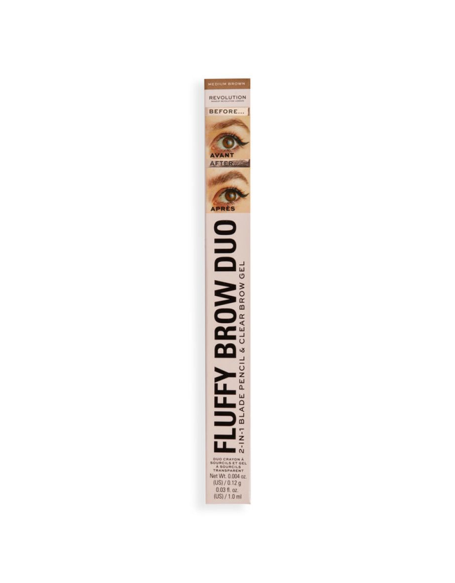Revolution Fluffy Brow Filter Duo Medium Brown - 3