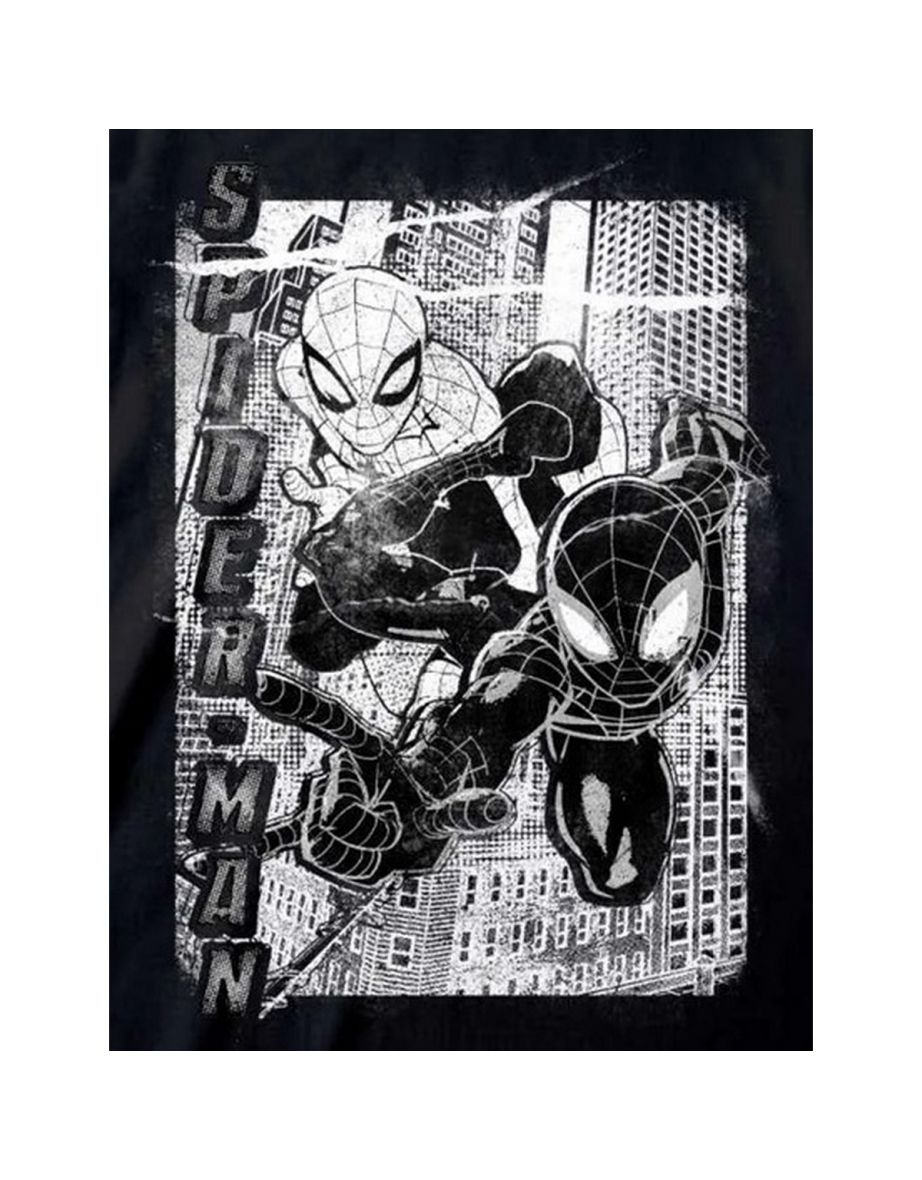 Spider-Man Unisex Adult Mono T-Shirt - Black - 1