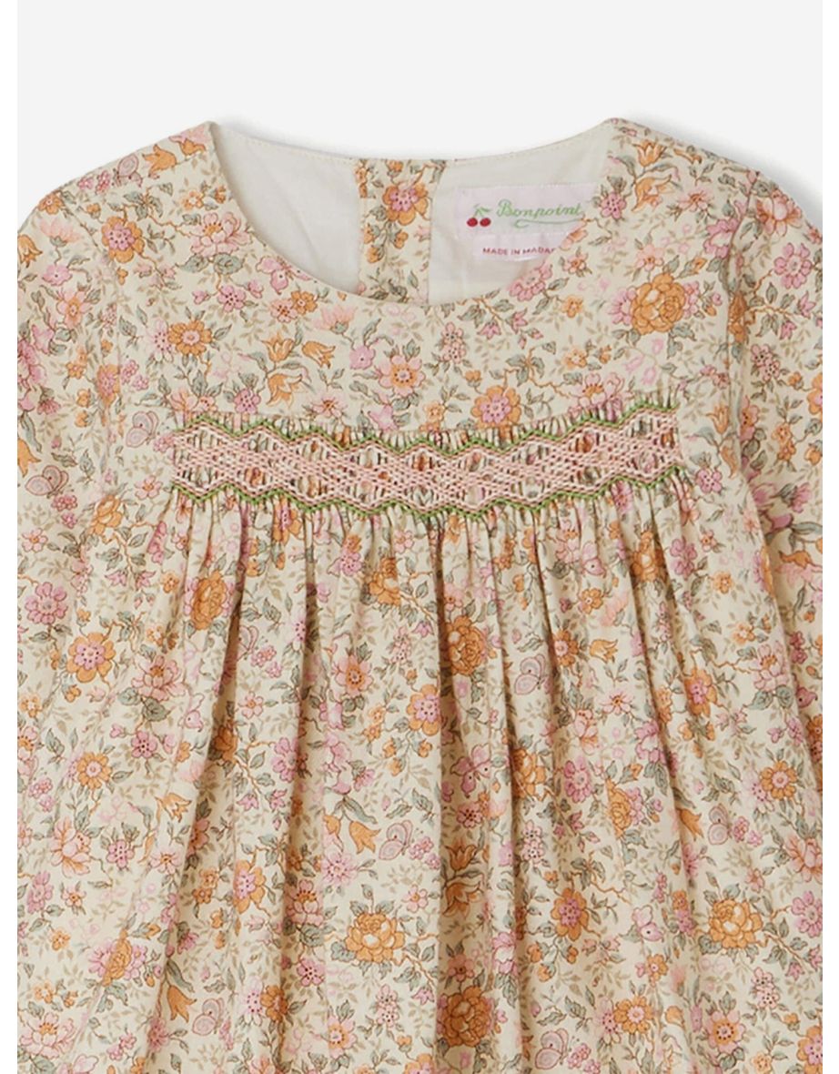 Bonpoint Baby Girls Felicie Smocked Dress in Multicolour - 2