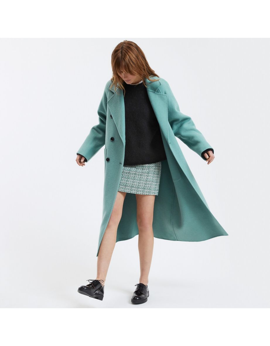 Signature Martial Wool Mix Long Coat