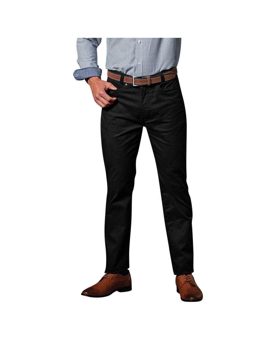 Premier Mens Performance Chinos - Black - 1