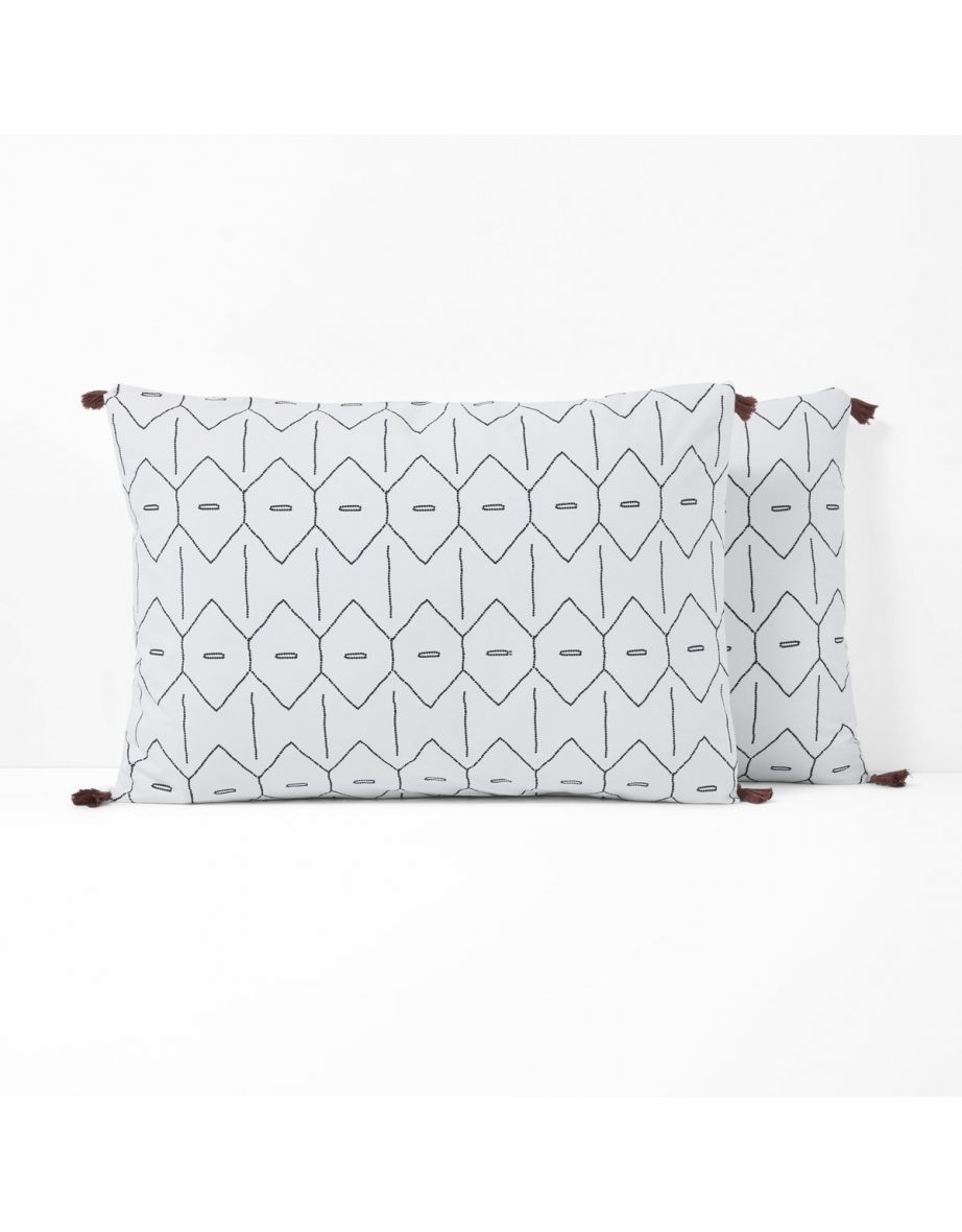 MIRNI Printed Washed Cotton Pillowcase - 2