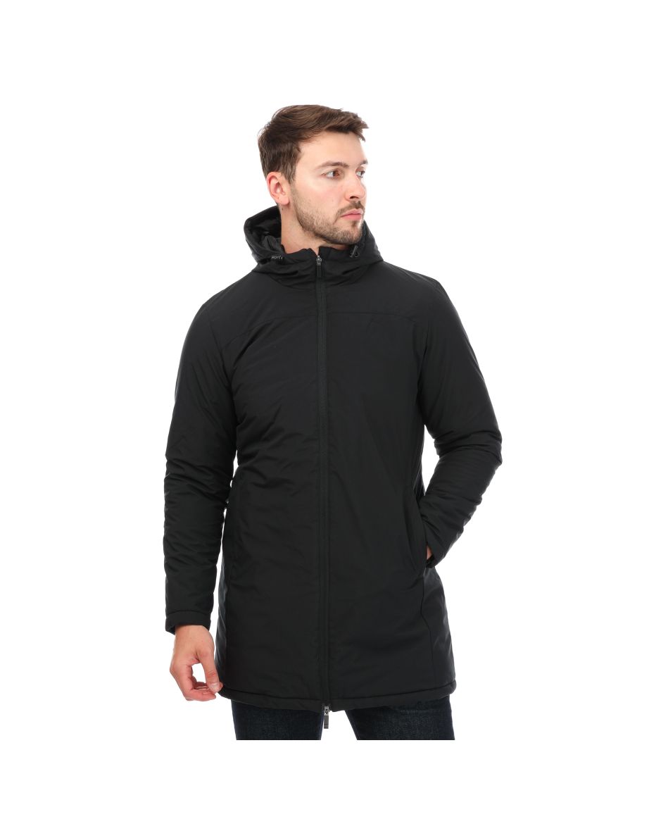 Men's Castore Long Length Bench Jacket in Black - 3