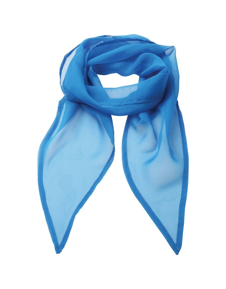 Premier Ladies/Womens Work Chiffon Formal Scarf - Sapphire