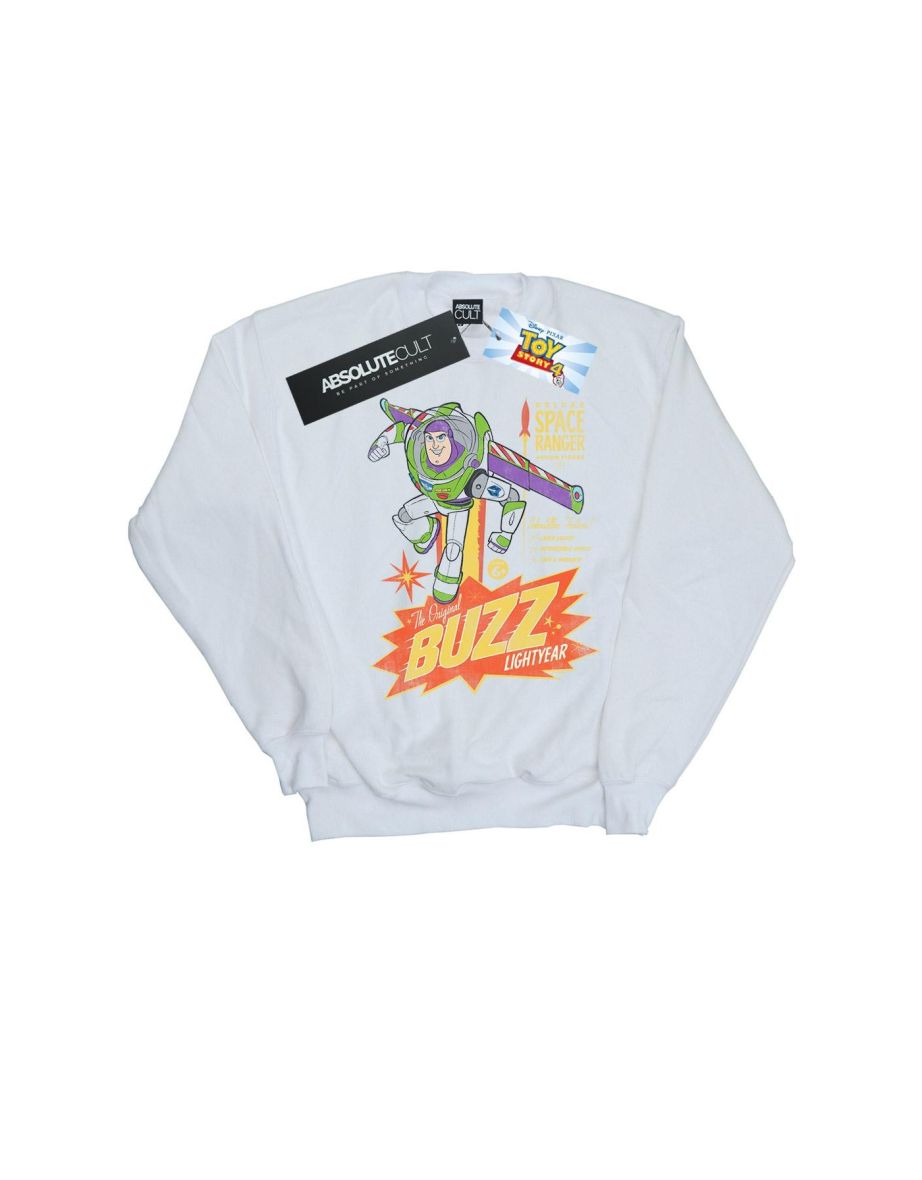 Disney Mens Toy Story 4 The Original Buzz Lightyear Sweatshirt - White - 1