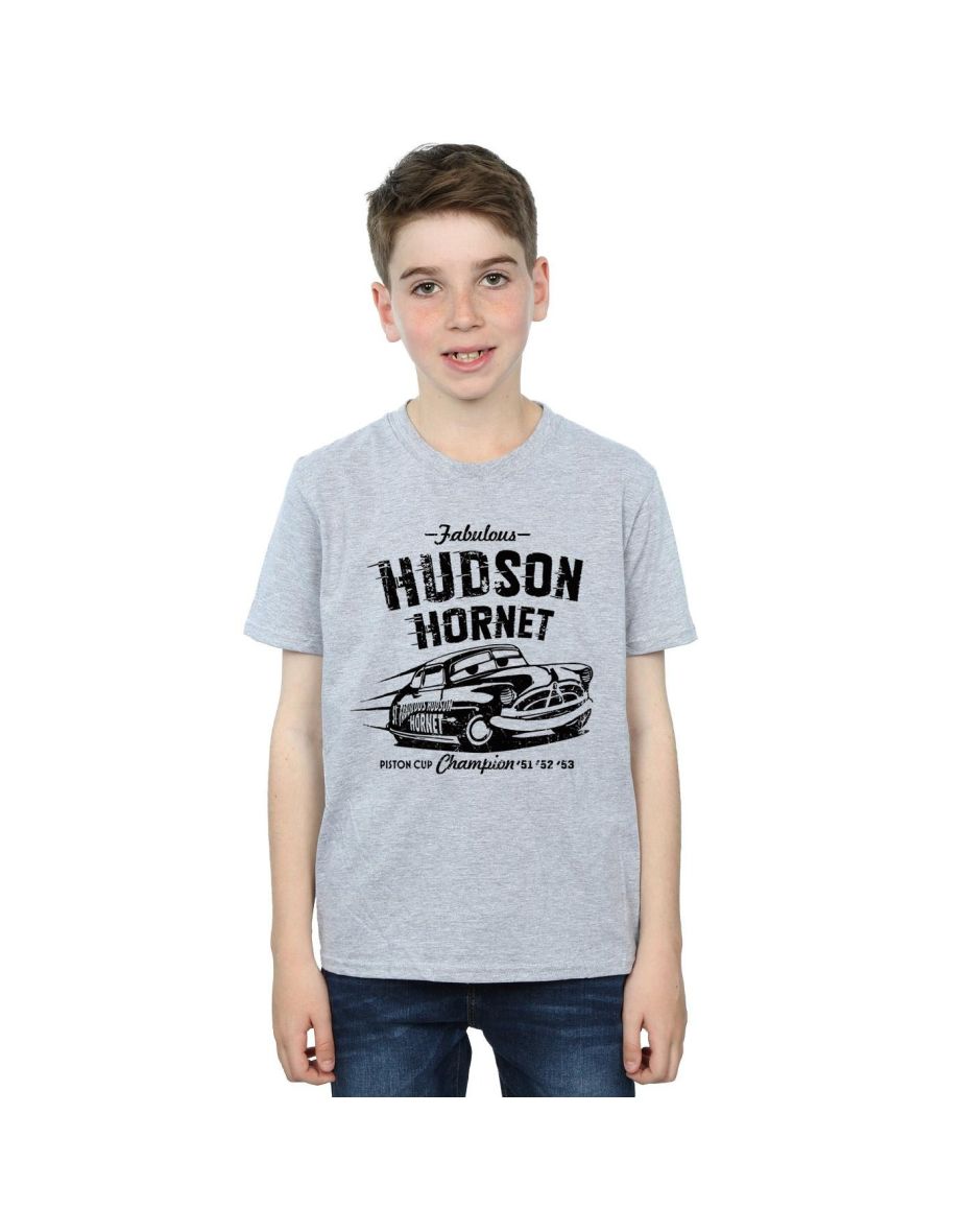 Disney Boys Cars Hudson Hornet T-Shirt - Sports Grey