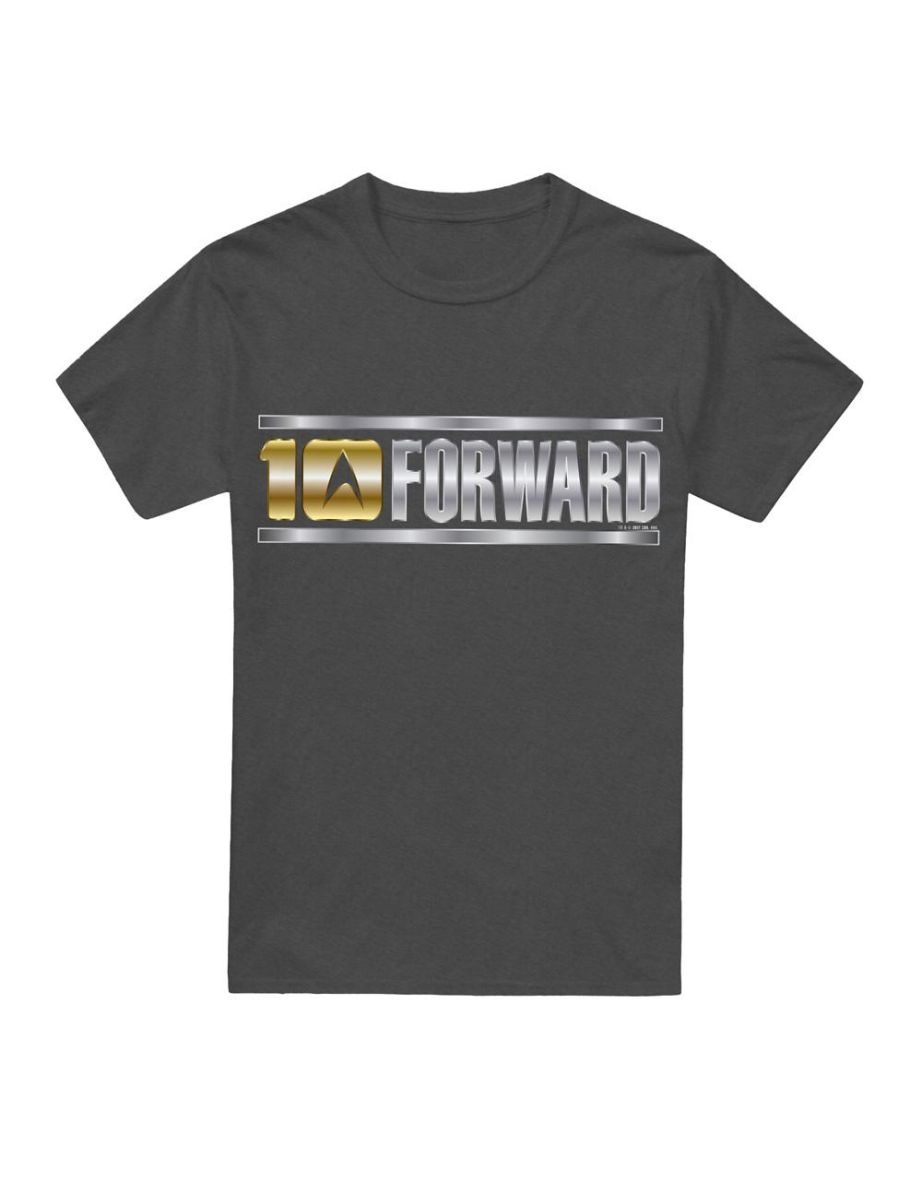 Star Trek Unisex Adult Ten Forward T-Shirt - Charcoal