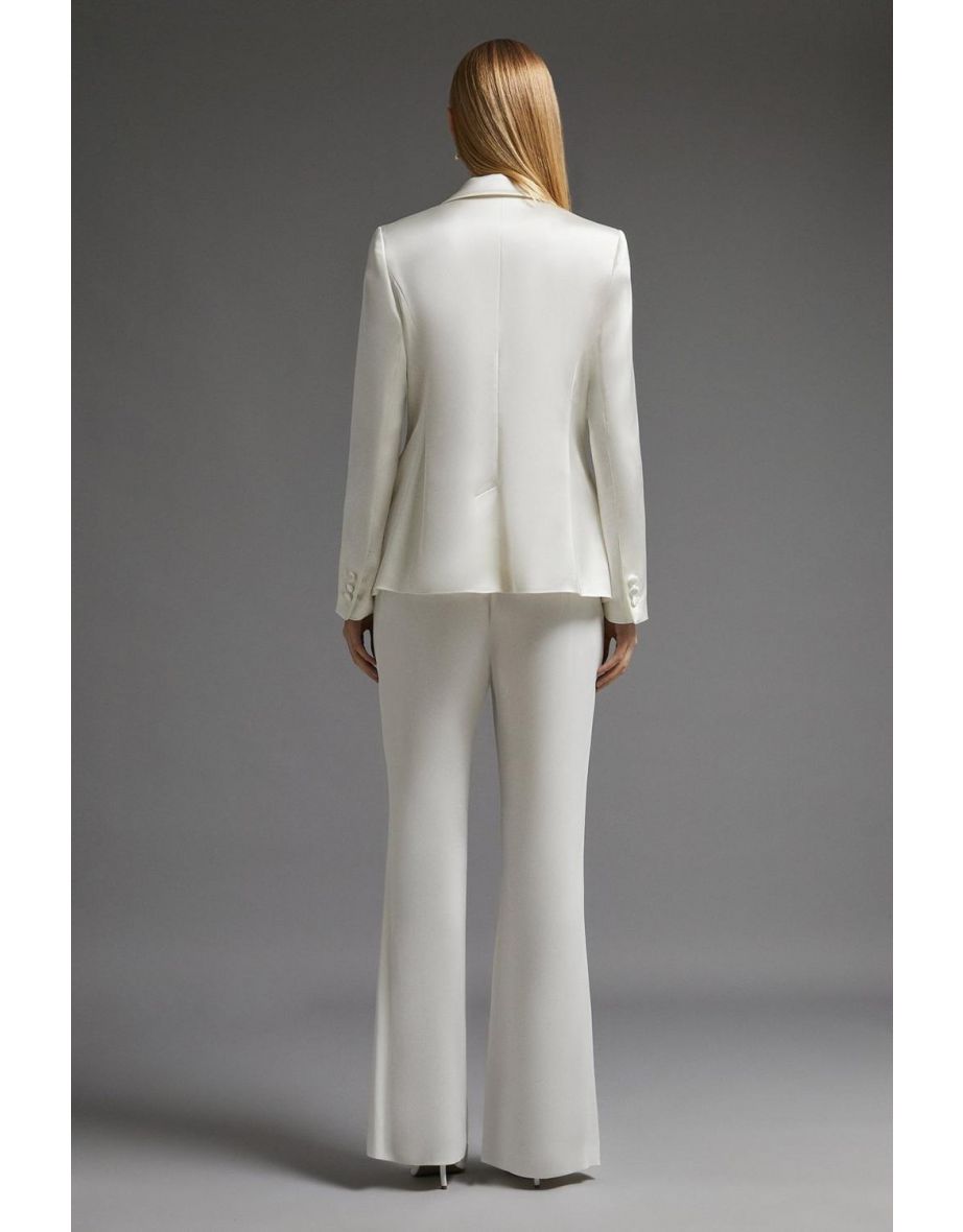 Coast Fashion Ivory Satin Blazer - 2