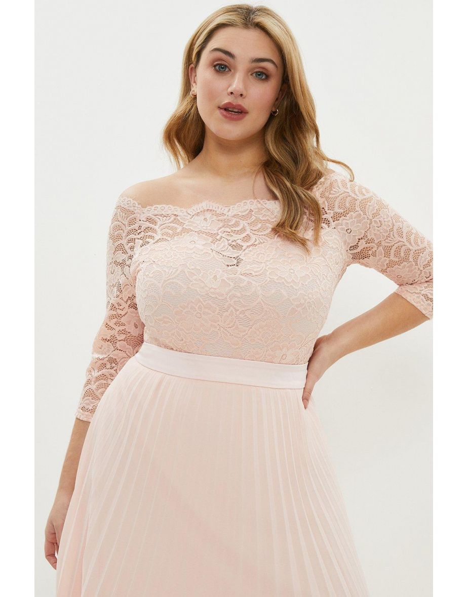 Curve Lace Bardot Bodysuit