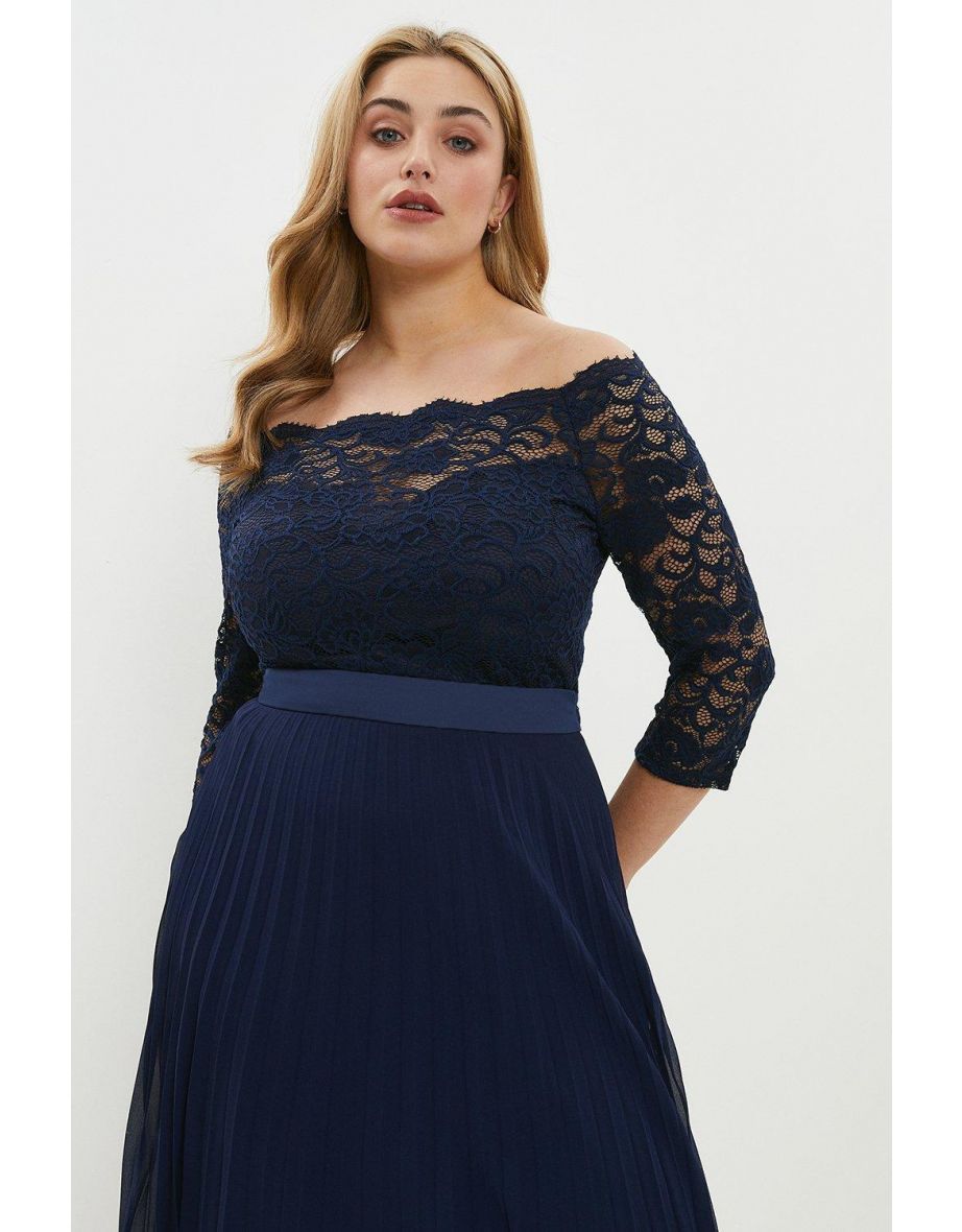 Curve Lace Bardot Bodysuit