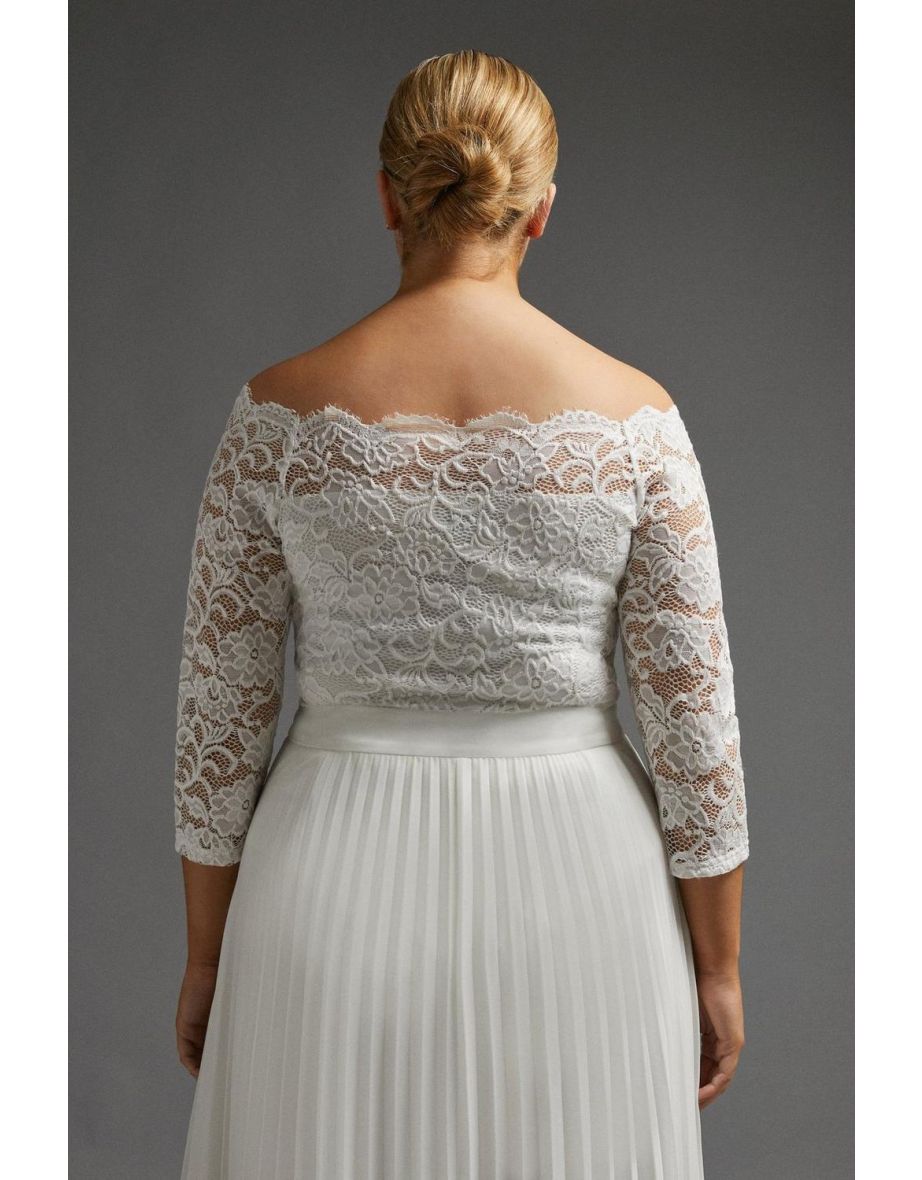 Curve Lace Bardot Bodysuit - 2