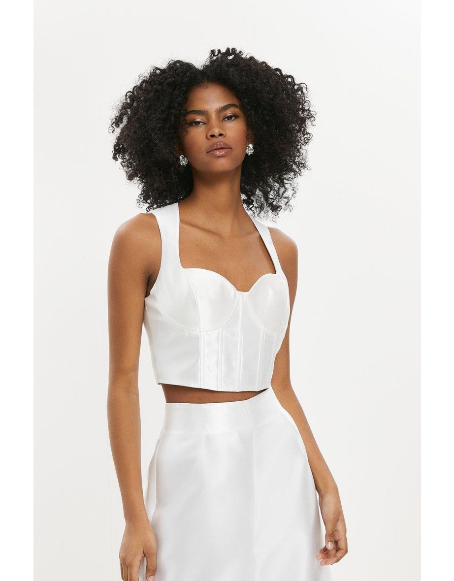 Structured bustier top outlet