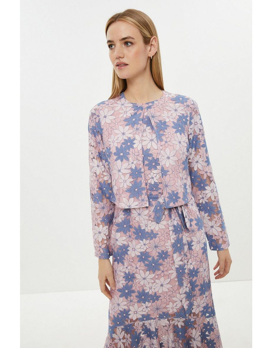 Lace Edge To Edge Jacket