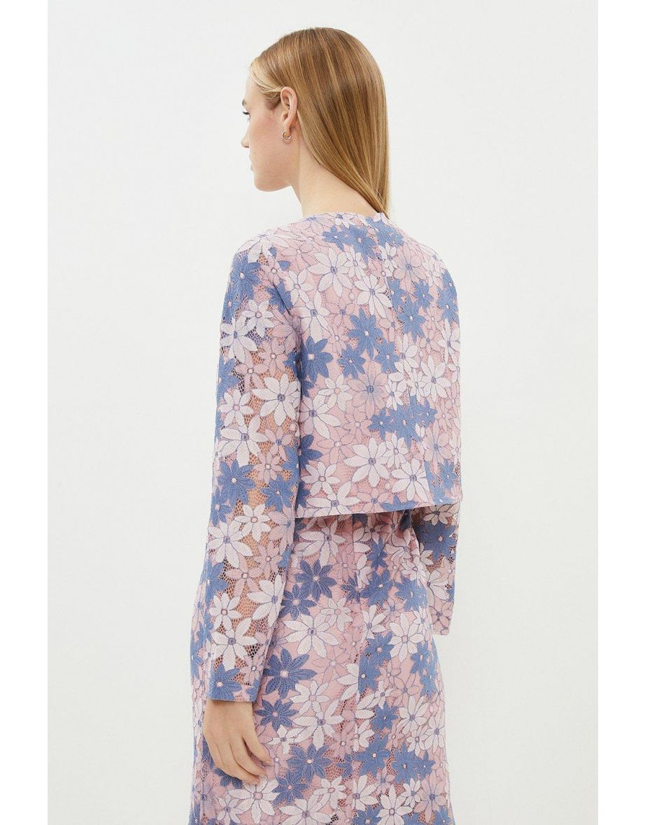 Lace Edge To Edge Jacket - 2