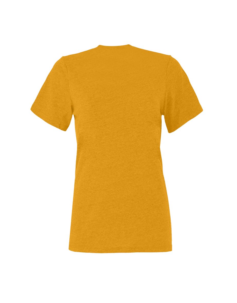 Bella + Canvas Womens/Ladies Heather Jersey Relaxed Fit T-Shirt - Mustard Yellow - 1