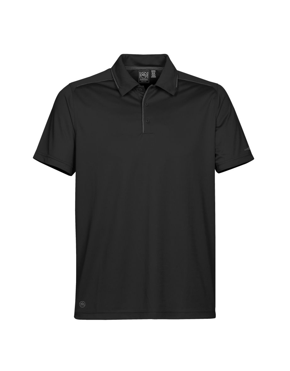Stormtech Mens H2X Inertia Performance Polo Shirt - Black /Graphite