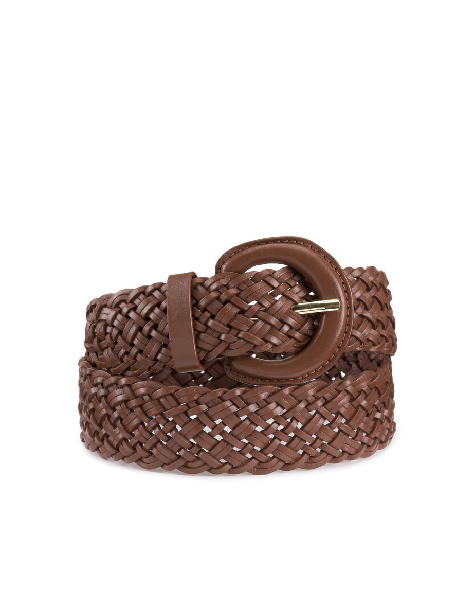 Leather Plaited Belt