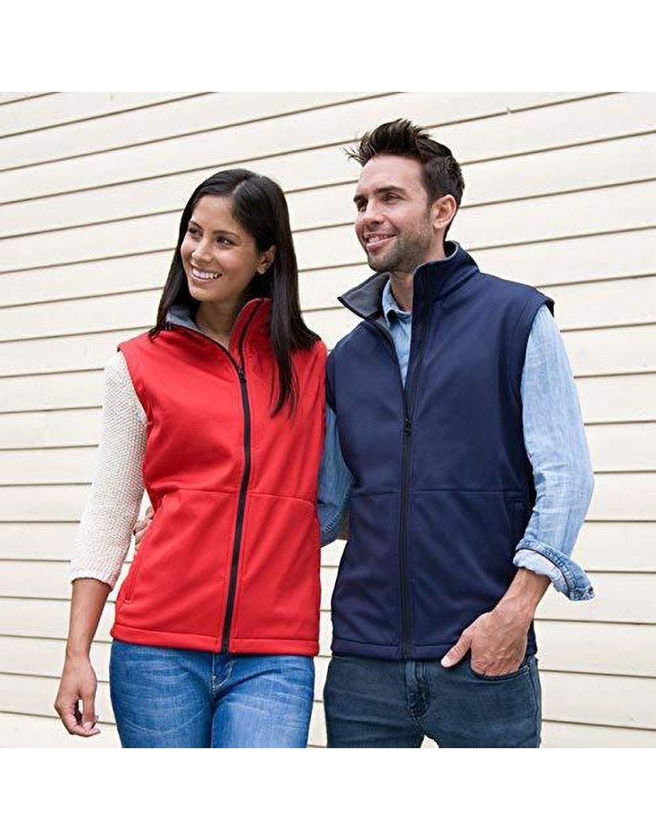 Result Mens Core Soft Shell Bodywarmer Jacket - Navy Blue - 3
