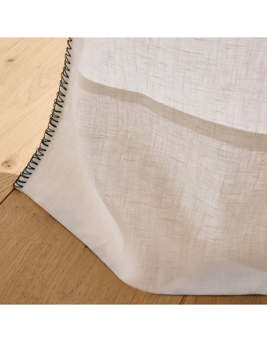 Tojos 100% Washed Linen Hidden Tab Curtain - 3