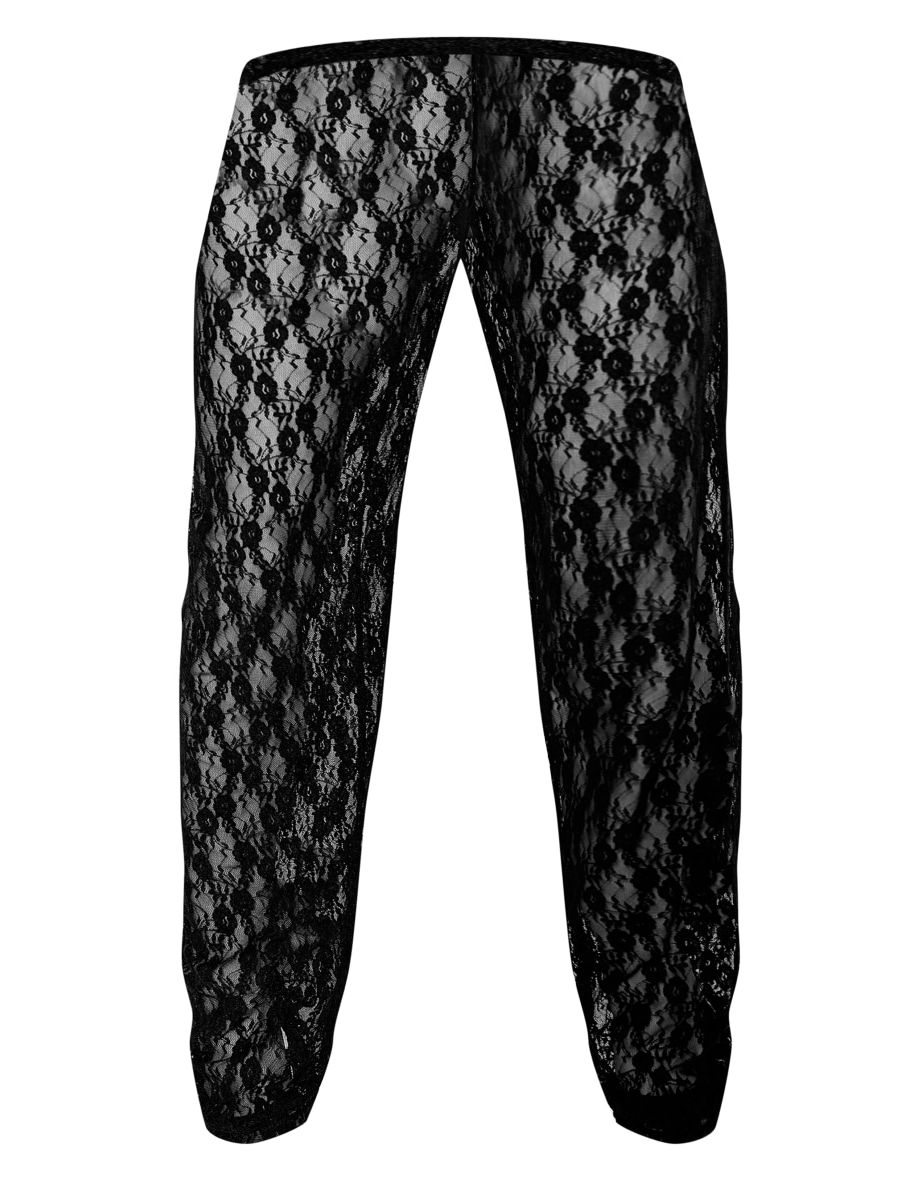 Maternity Black Lace Straight Leg Trousers - 4