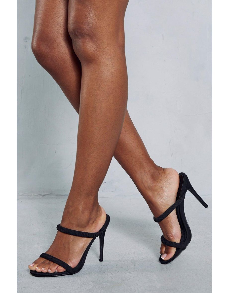 Double Rope Strap Padded Mules - 2