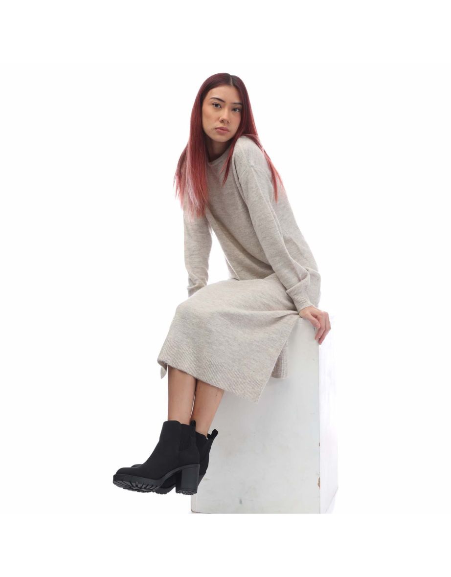 Women's Vero Moda Lefile Midaxi Jumper Dress in Cream - 3