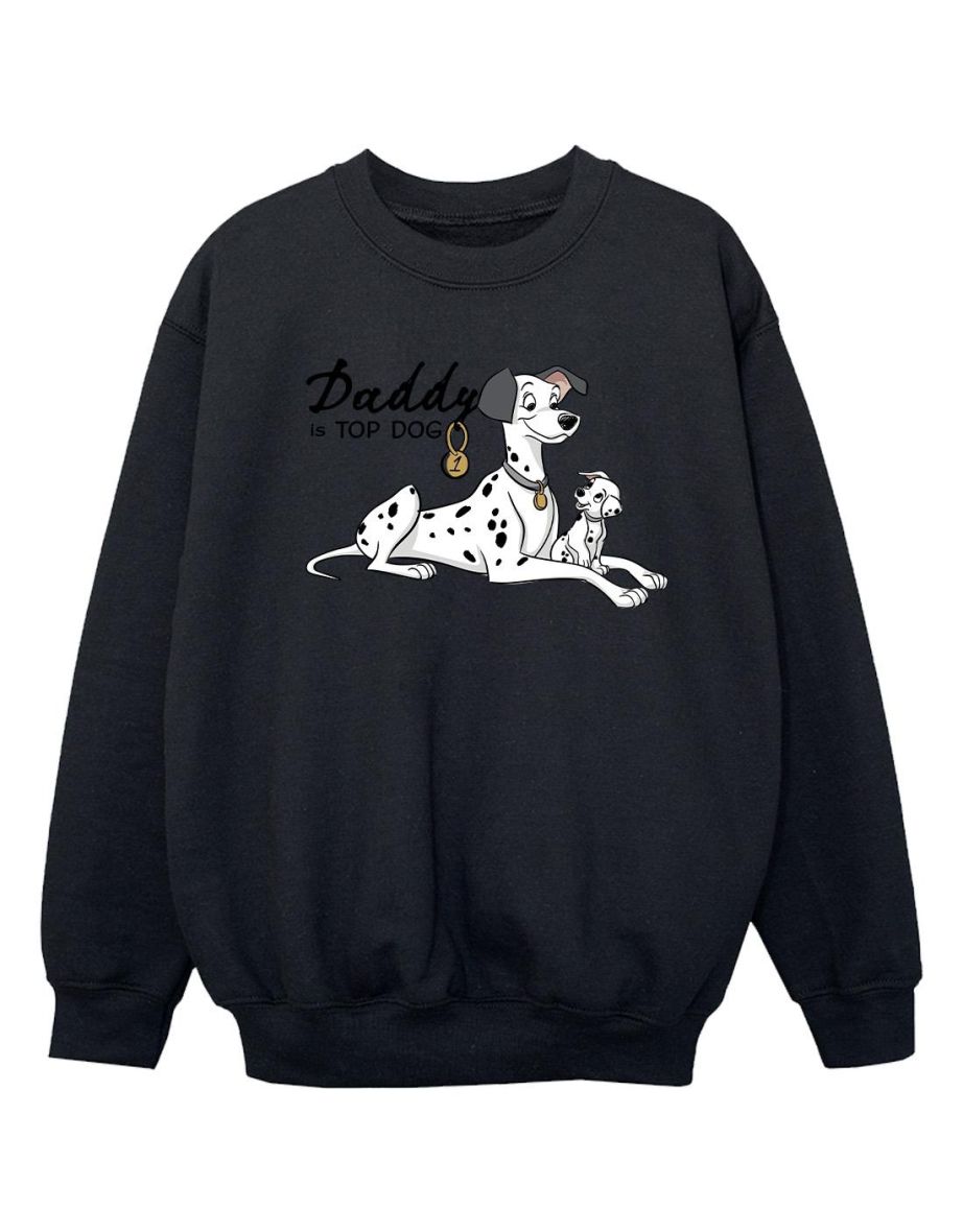 Disney Girls 101 Dalmatians Top Dog Sweatshirt - Black