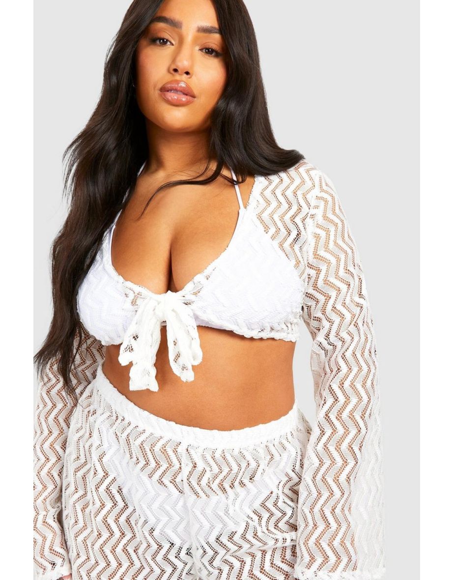 Plus Jersey Knitted Beach Co Ord - 3