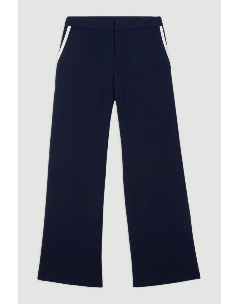 Compact Stretch Tipped Pocketed Tailored Straight Leg Trouser - 3
