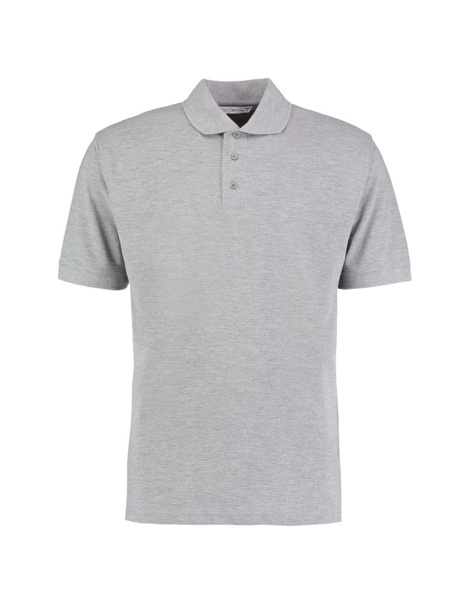 Kustom Kit Mens Klassic Superwash Short Sleeve Polo Shirt - Heather Grey