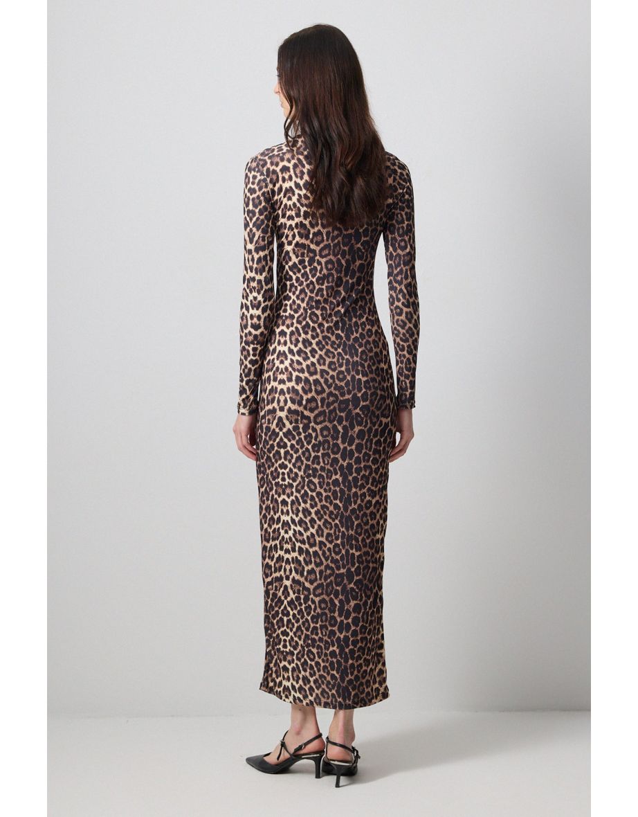 LEOPARD PATTERNED DRESS - 3