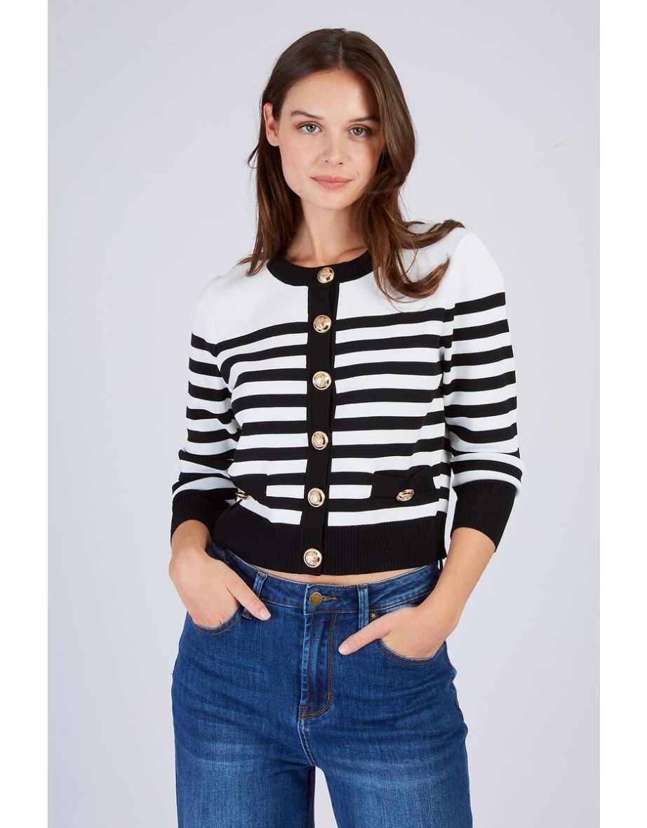 Florida Striped Cardigan