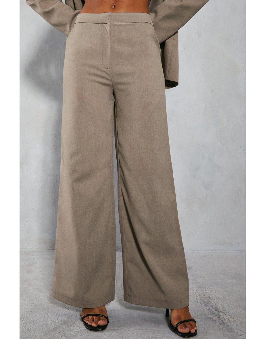 Tailored Wide Leg Trousers - 3