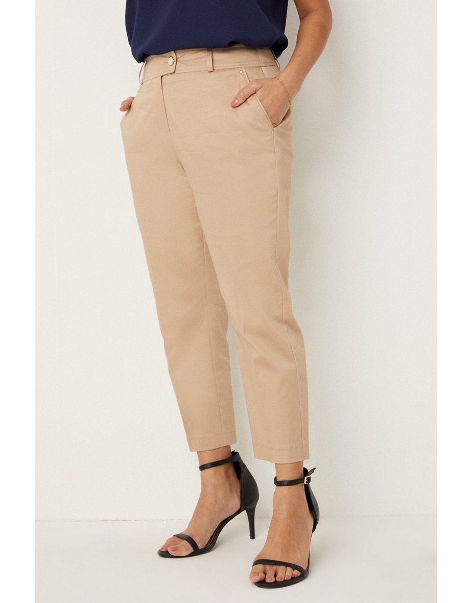 Petite Cropped Pull On Pants With Sash – NY COLLECTION
