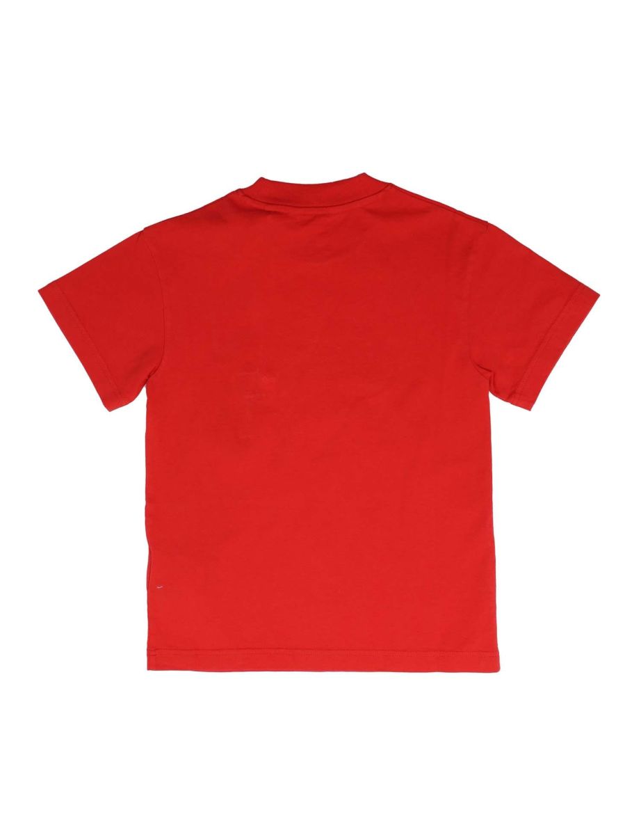 Boy's Palm Angels Juniors Shark T-Shirt in Red - 1