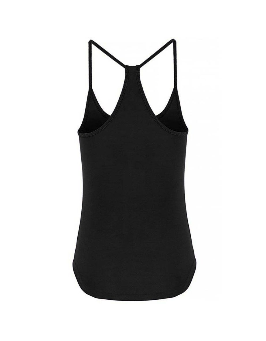 TriDri Womens/Ladies Yoga Vest - Black - 1
