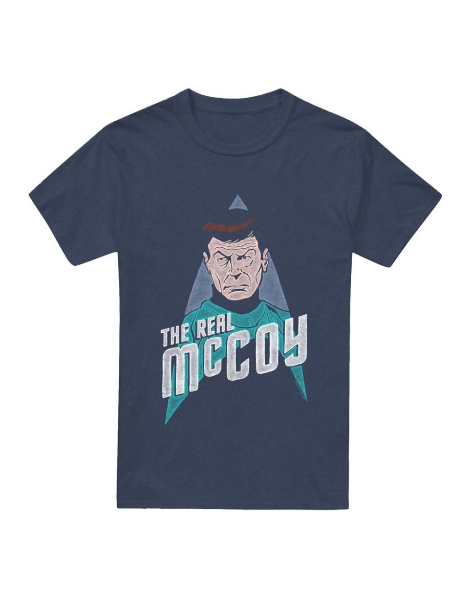 Star Trek Unisex Adult The Real McCoy T-Shirt - Navy