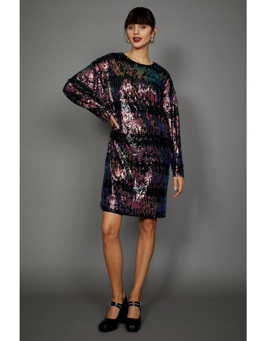 Principles black 2024 sequin dress