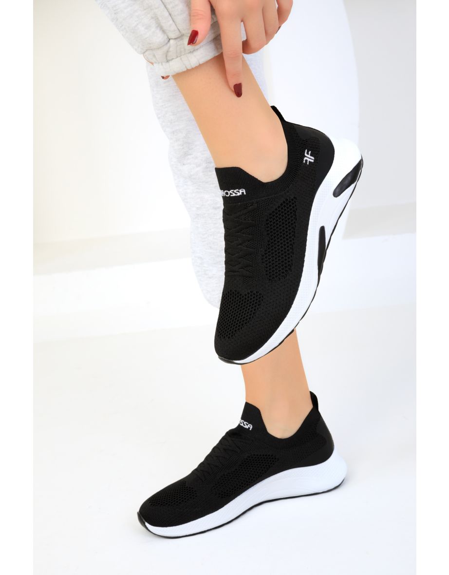 Women's Black Sneakers - 5