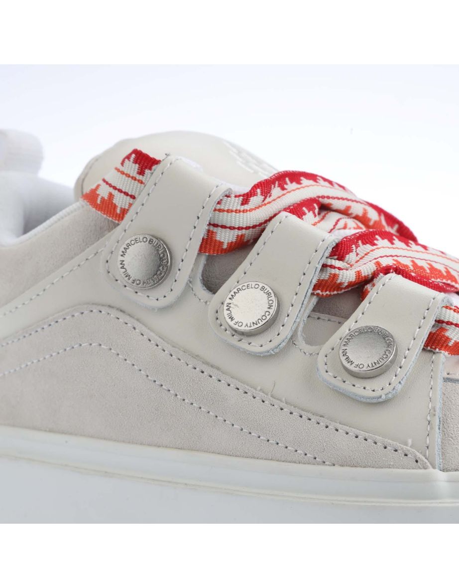 Men's Marcelo Burlon Ticinella Trainers in White - 5