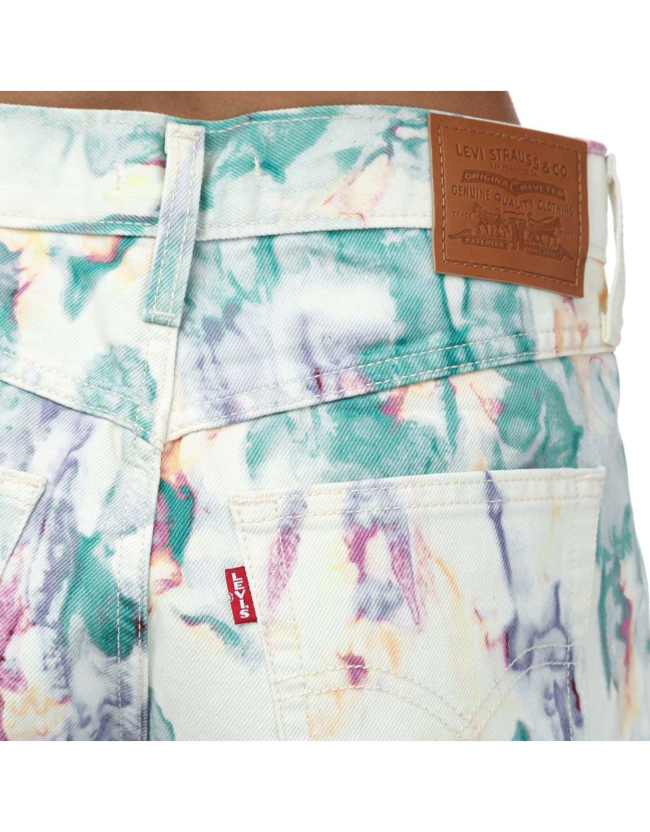 Women's Levis 80's Mom Shorts in Yellow - 2